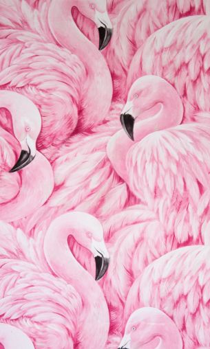 pink flamingo, figure Wallpaper 1200x2000