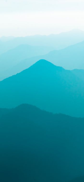 mountain landscape, Petropolis, Brazil Wallpaper 1080x2340