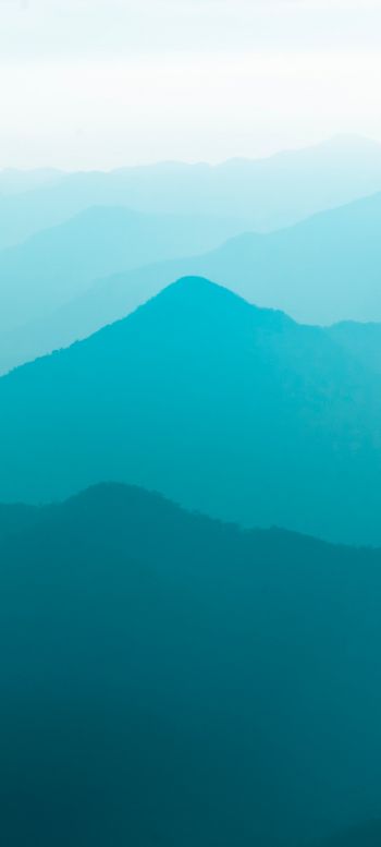 mountain landscape, Petropolis, Brazil Wallpaper 1080x2400