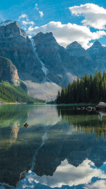 Lake Louise, Canada, landscape Wallpaper 1440x2560