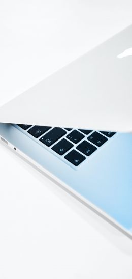 MacBook, Apple, white Wallpaper 1080x2280