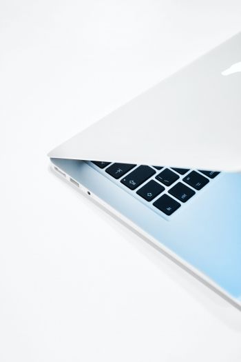 MacBook, Apple, white Wallpaper 640x960
