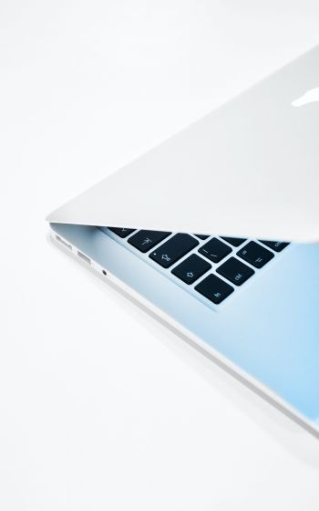 MacBook, Apple, white Wallpaper 1200x1920
