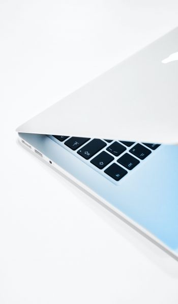 MacBook, Apple, white Wallpaper 600x1024