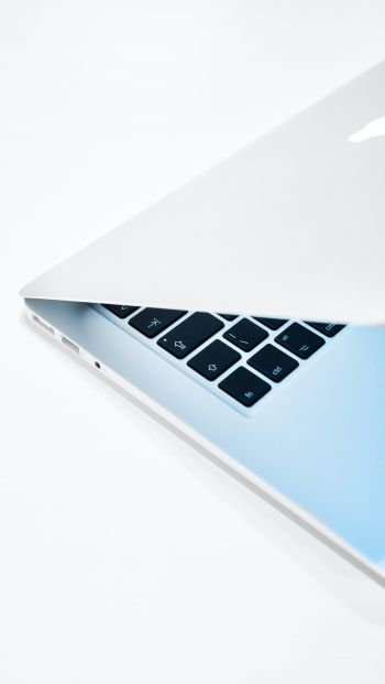 Обои 640x1136 MacBook, Apple, белый