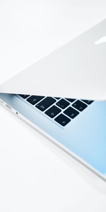 MacBook, Apple, white Wallpaper 720x1440