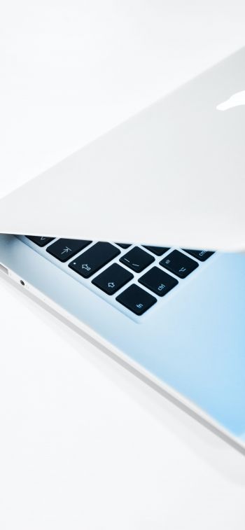 Обои 1242x2688 MacBook, Apple, белый