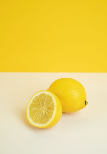 Обои 1640x2360 лимон, цитрусовые, желтый