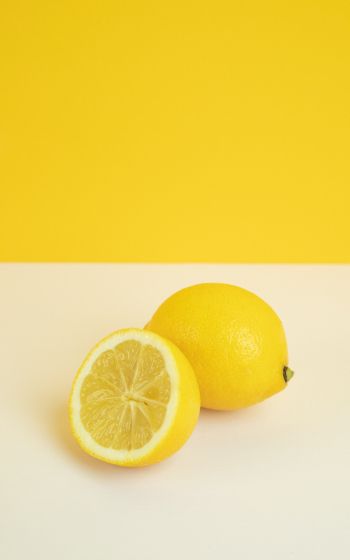 Обои 1600x2560 лимон, цитрусовые, желтый