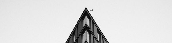 building, house corner, black and white Wallpaper 1590x400