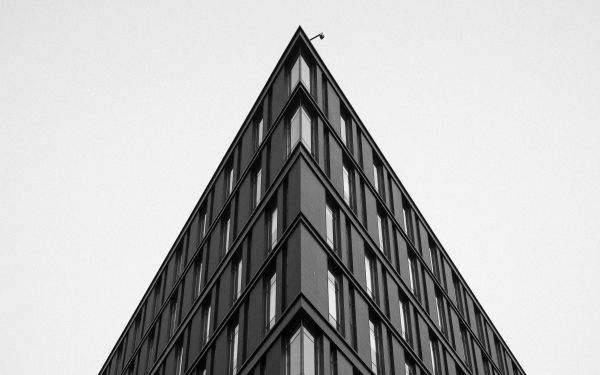 building, house corner, black and white Wallpaper 1920x1200