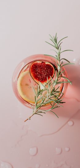 cocktail, drink, pink Wallpaper 1440x3040