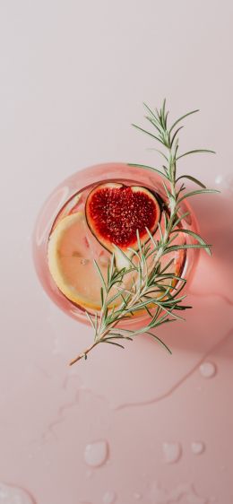 cocktail, drink, pink Wallpaper 1125x2436