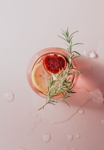 cocktail, drink, pink Wallpaper 1668x2388