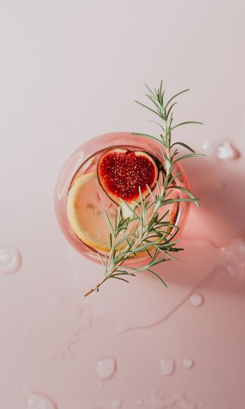 cocktail, drink, pink Wallpaper 1200x2000