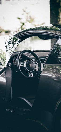 Porsche 911, Porsche interior Wallpaper 1170x2532