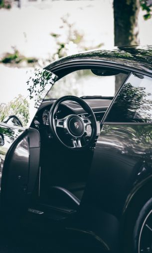 Porsche 911, Porsche interior Wallpaper 1200x2000