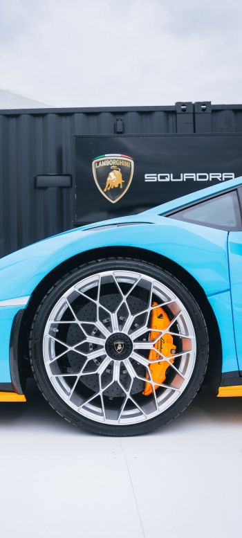 Обои 720x1600 колесо Lamborghini, спортивная машина