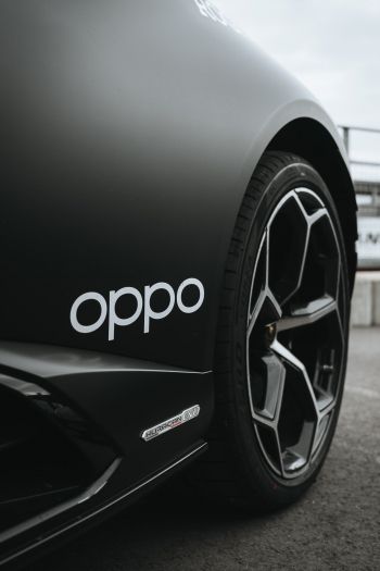 days OPPO, black car, wheel Wallpaper 640x960