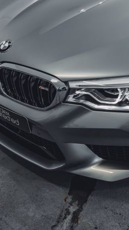 Обои 750x1334 серый BMW M5, спортивная машина, серый