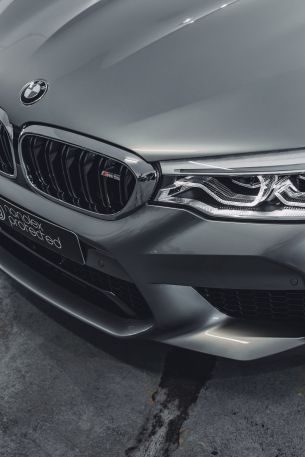 Обои 640x960 серый BMW M5, спортивная машина, серый