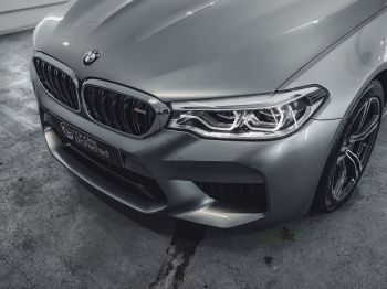 gray BMW M5, sports car, gray Wallpaper 1024x768