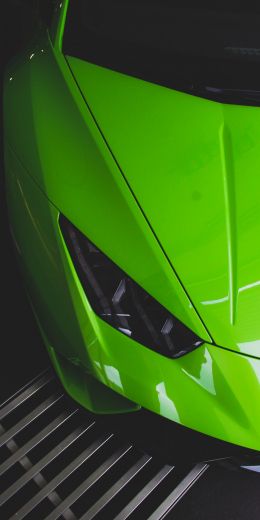 green lamborghini, sports car Wallpaper 720x1440