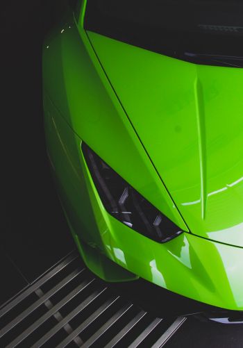 Обои 1668x2388 зеленый Lamborghini, спортивная машина