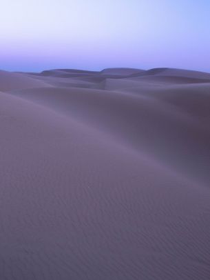 Обои 2048x2732 песчаные дюны, пустыня, фиолетовый