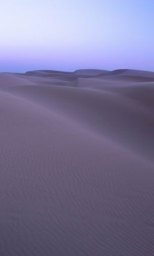 Обои 1200x2000 песчаные дюны, пустыня, фиолетовый