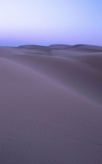 Обои 1600x2560 песчаные дюны, пустыня, фиолетовый