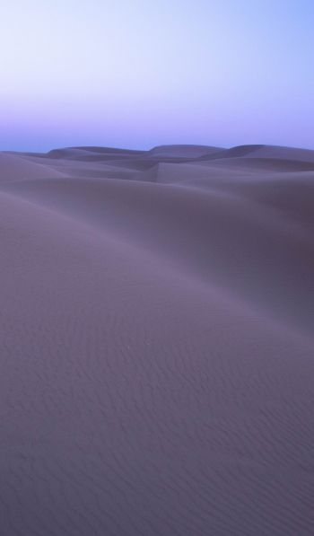 Обои 600x1024 песчаные дюны, пустыня, фиолетовый