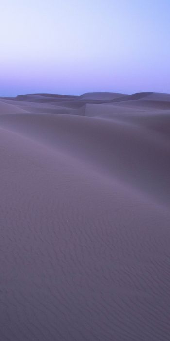 Обои 720x1440 песчаные дюны, пустыня, фиолетовый