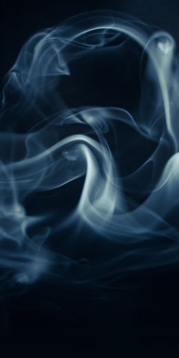 smoke, on black background, dark Wallpaper 720x1440