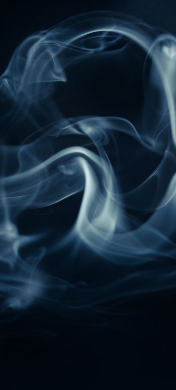 smoke, on black background, dark Wallpaper 720x1600