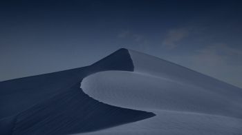 night desert, dune, dark Wallpaper 2560x1440