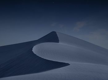 night desert, dune, dark Wallpaper 1024x768