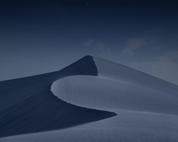 night desert, dune, dark Wallpaper 1280x1024