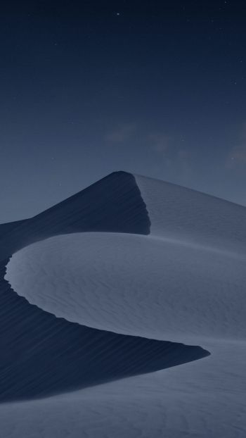 night desert, dune, dark Wallpaper 720x1280