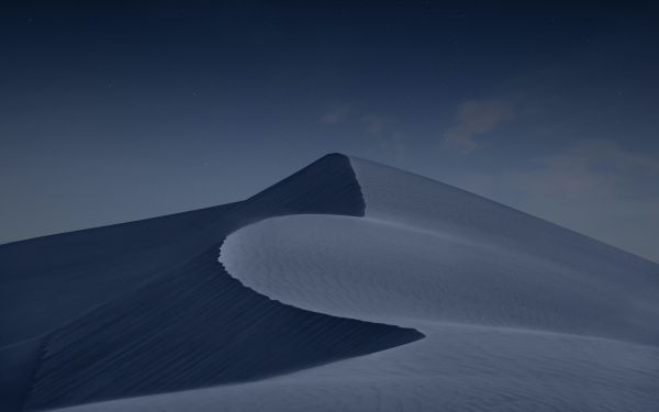 night desert, dune, dark Wallpaper 2560x1600