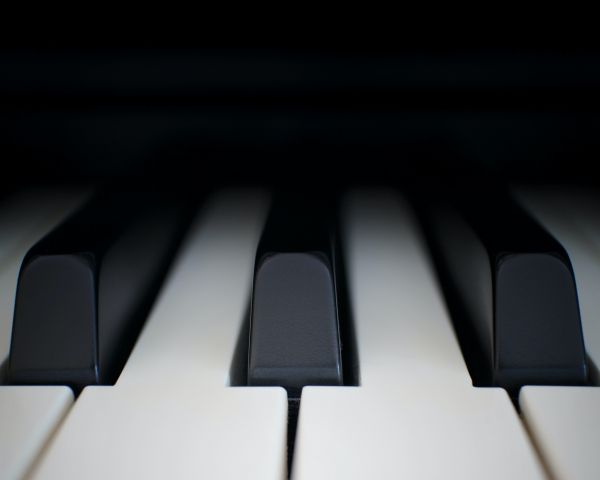 Обои 1280x1024 клавиши пианино, музыкальный инструмент, минимализм