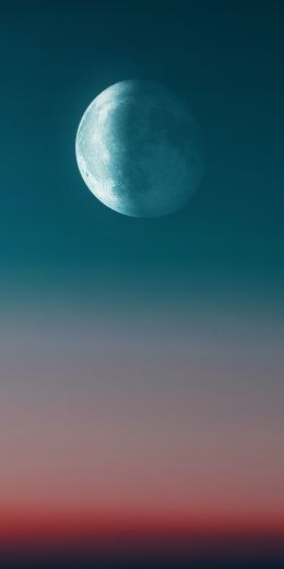 moon, night sky Wallpaper 720x1440