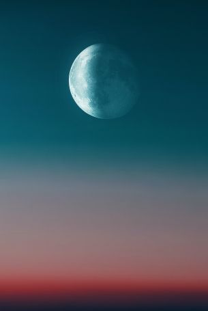 moon, night sky Wallpaper 2158x3223
