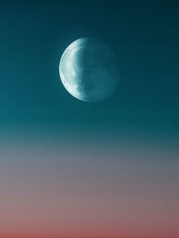 moon, night sky Wallpaper 2048x2732
