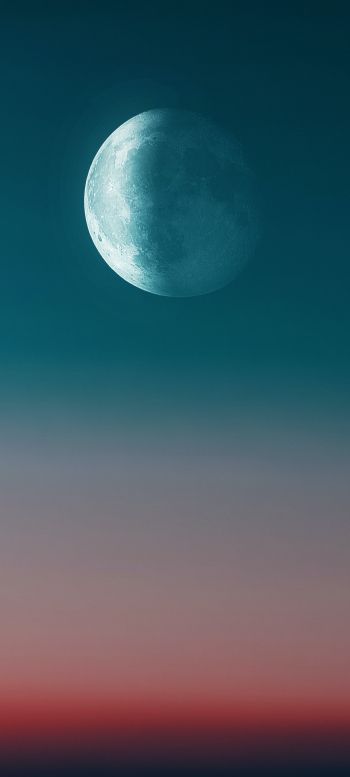 moon, night sky Wallpaper 720x1600