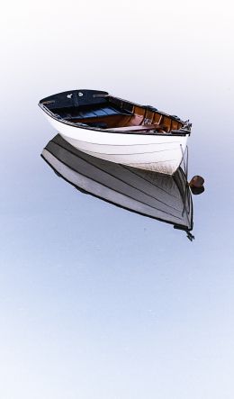 boat, on white background, light Wallpaper 600x1024