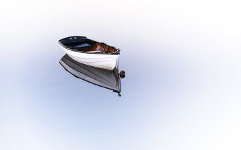 boat, on white background, light Wallpaper 2560x1600