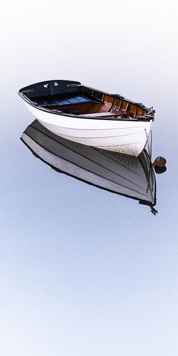 boat, on white background, light Wallpaper 720x1440