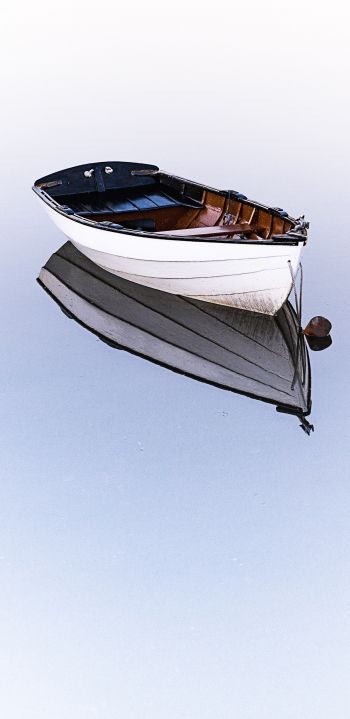 boat, on white background, light Wallpaper 1080x2220