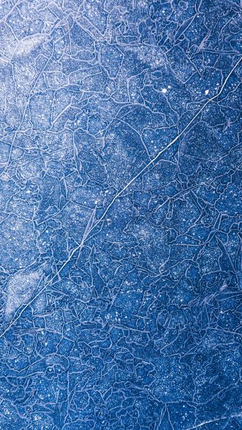 ice, pattern, blue Wallpaper 640x1136